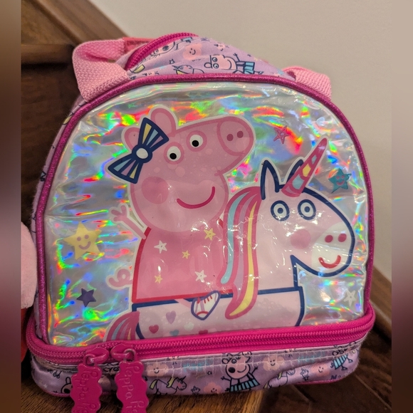 PEPPA PIG Bundle. Singing Talking Peppa Plush & Heys Lunch Bag - Picture 11 of 17